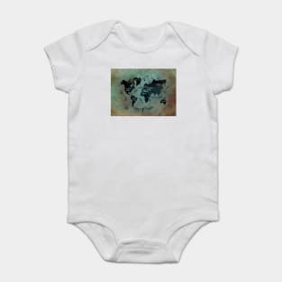 world map  #map #worldmap Baby Bodysuit